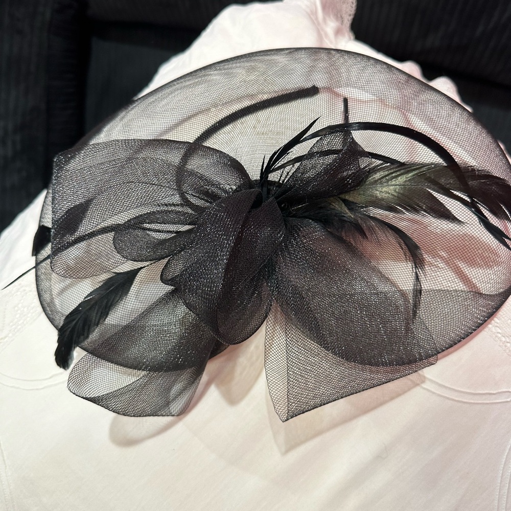 Vintage Black Fascinator